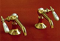 Faucets Bright Solid Brass, Lever Sink Spouts