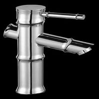 Faucets Chrome, 7-3/8" Bamboo Single-Lever Faucet