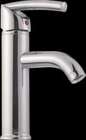 Faucets Chrome, Chrome Modern Hook Spout Single Hole Faucet