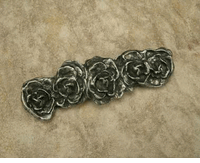 Five Roses Cabinet Pull In Pewter