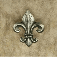 Fleur De Lis Pewter Cabinet Knob/Pull (Large)