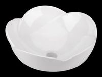 Floreo White Vitreous China Over Counter Vessel Sink