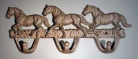Galloping Horses Cast Iron Coat Hook