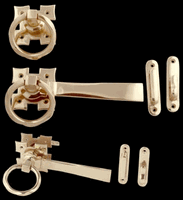 Gate Latches, Solid Brass Ring Style Gate Latch
