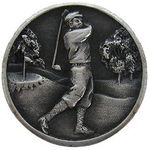 Gentleman Golfer Cabinet Knob, Antique Pewter