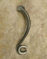 Good Luck Pewter Cabinet Pull (Right Face)