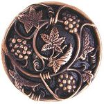 Grapevines Cabinet Knob, Antique Copper
