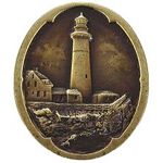 Guiding Lighthouse Cabinet Knob, Antique Brass
