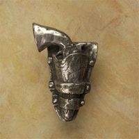 Gun & Holster Pewter Cabinet Knob/Pull (Left Face)