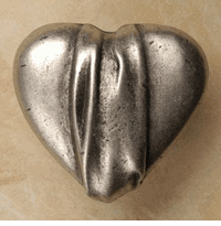 Hanna Heart Pewter Cabinet Knob/Pull