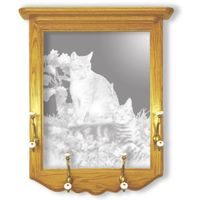 "Hobbs And Topper" Etched Mirror Coat Rack