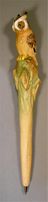 Horned Owl Handcarved Wood Pen