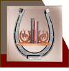 Horseshoe Bookends