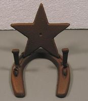 Horseshoe Star Business Card Holder