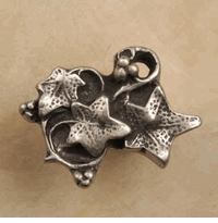 Ivy Pewter Cabinet Knob/Pull (Top Twig)