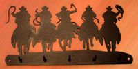 Key Hooks, Western Riders 5 Hook Key Holder