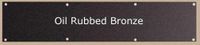 Kick Plate, Oil Rubbed Bronze Finish Kickplate
