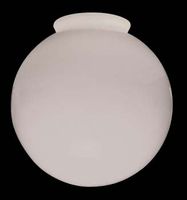 Lamp Shades White Glass, Dexter Shade 4" fitter