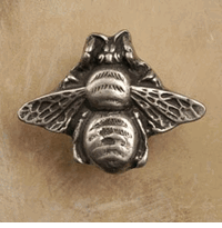 Large Bee Cabinet Knob/Pull In Pewter