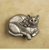 Large Calico Cat Cabinet Pull