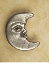 Large Moon Pewter Cabinet Pull (Right Facing)