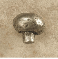 Large Mushroom Cabinet Knob/Pull In Pewter