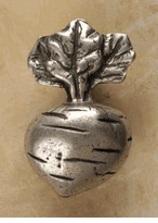 Large Radish Cabinet Knob/Pull In Pewter