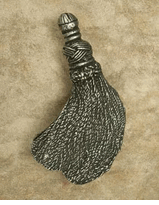 Large Tassel Pewter Cabinet Knob/Pull (Left Facing)