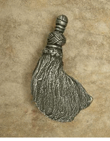 Large Tassel Pewter Cabinet Knob/Pull (Right Facing)