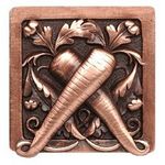 Leafy Carrot Cabinet knob, Antique Copper