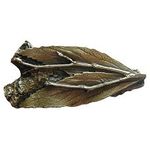 Leafy Twig Cabinet Knob, Antique Brass