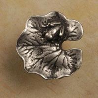 Lilly Pad Small Pewter Cabinet Knob/Pull