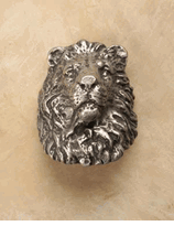 Lion Head Pewter Cabinet Knob/Pull