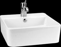London Vitreous China Over Counter Rectangular Vessel Sink