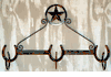Lone Star Horseshoe Hat & Coat Rack
