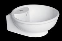 Lucille Large White Vitreous China Over Counter Vessel Sink
