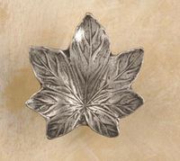 Maple Leaf Large Pewter Cabinet Knob/Pull