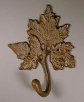 Maple Triple Leaf Cast Iron Hook