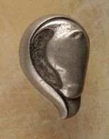 Mare II Horse Pewter Cabinet Knob/Pull (Right Face)