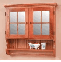 Medicine Cabinet Heirloom Pine, Double Medicine Cabinet