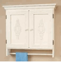 Medicine Cabinet White Crackle , Medicine Cabinetry