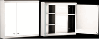 Medicine Chests Brushed Stainless Steel, Double Mirror Door Medicine Cabinet
