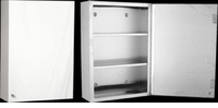 Medicine Chests Brushed Stainless Steel, Left-Opening, Mirror Door Medicine Cabinet