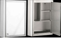 Medicine Chests Brushed Stainless Steel, Right-Opening Mirror Door, Medicine Cabinet