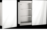 Medicine Chests Brushed Stainless Steel, Sliding Mirror Door Medicine Cabinet