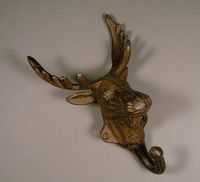 Medium Cast Iron Moose Wall Hook