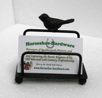 Metal Bird Business Card Holder