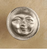 Moon Face Pewter Cabinet Knob/Pull