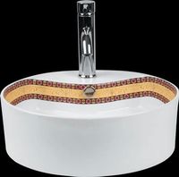 Mosaic White Vitreous China Over Counter Vessel Sink