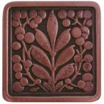 Mountain Ash Cabinet Knob, Antique Copper